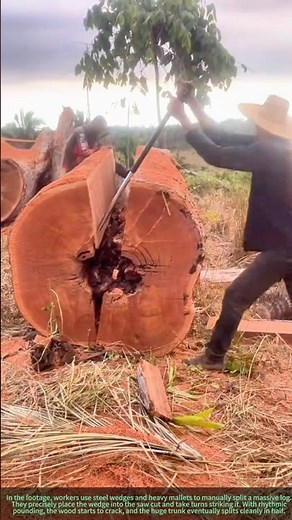 Splitting Giant Logs in the Wild—Craftsmanship in Every Strike!