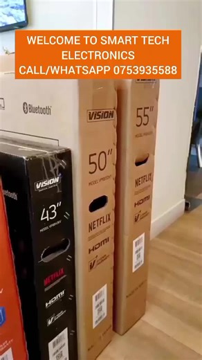 📢 Welcome to Smart Tech Electronics 🎉 Your one-stop shop for the latest TVs, home appliances & electronics at the best prices in Kenya! ✨ What we offer: Top Brands – Hisense, Vitron, Samsung, TCL & more Flexible Lipa Mdogo Mdogo Plans – Pay deposit & enjoy daily installments Fast Delivery – Anywhere in Kenya within 24hrs Trusted Service – Quality products with reliable support 📞 Helpline:  254 753 935 588 🚚 Smart Tech – Bringing Technology Closer to You! #creatorsearchinsights #smarttechelec