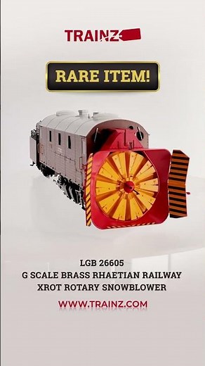 RARE LGB 26605 G Scale Brass Rotary Snowblower!