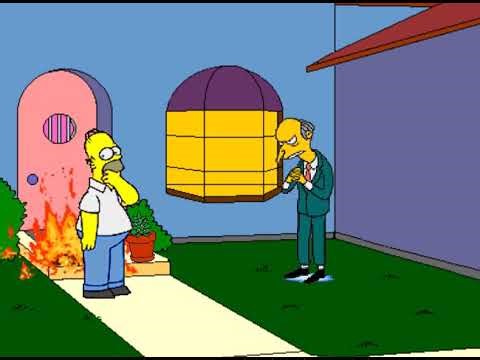 mr burns literally dies (short simpsons fan-episode)