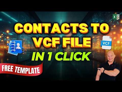 How To Turn Contacts Into VCF (vCard) Files In 1 Click + FREE DOWNLOAD