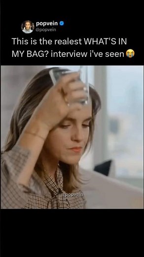 Emma Watson really did the realest WHAT'S IN MY BAG ? interview ever 😭