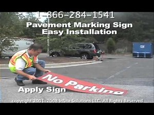 How To Install Pavement Marking Signs - Stop-Painting