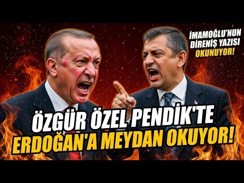 Özgür Özel Pendik'teki tarihi mitingde Erdoğan'a meydan okuyor! #canlıyayın
