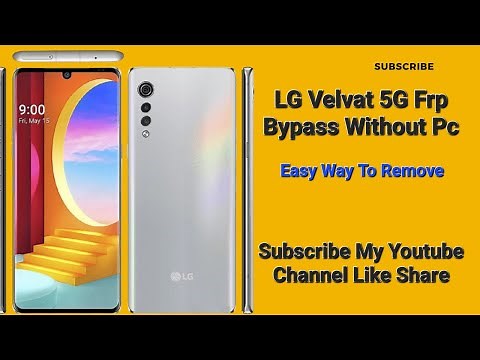 How To Unlock| LG VELVAT| (LM-G900) |Andriod 12/13| Frp Bypass |Without PC| Subscribe My Youtube..