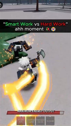 "Smart work vs Hard work" ahh moment 🥀😭| The Strongest Battlegrounds