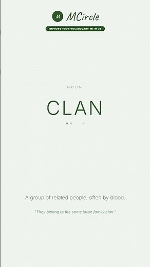 Learn English: What is Clan? | Vocabulary Shorts