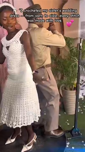 Crocheted my sister’s wedding dress 🧶✨ Every stitch is filled with love, faith, and creativity. #foylacreations #yetundeodusamitv #crochet #handmade #handmadewithlove | Yetunde Lydia Odusami