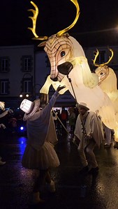 Magie et lumières dans les rues de Mayenne 🌟 Revivez en images la Parade Amoureuse de la @cie_remue_menage , un spectacle lumineux, qui a ouvert en beauté les illuminations de Noël ! Merci à toutes et tous pour votre présence 🎄🦌 | Ville de Mayenne