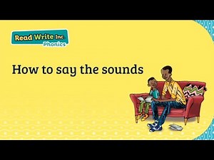 How to help your child to learn the Read Write Inc. Phonics sounds