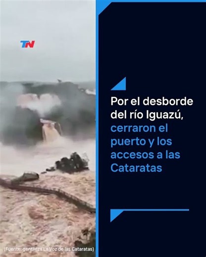 CERRARON LAS CATARATAS DEL IGUAZÚ I La crecida del río obligó a suspender las actividades turísticas