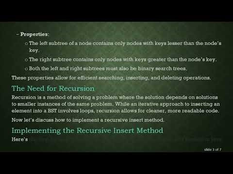 How to Write a Recursive Insert Method for Binary Search Trees in Java
