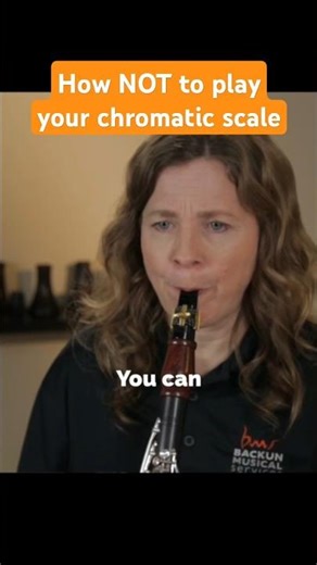 Avoid THIS mistake while playing the chromatic scale #clarinet #bassclarinet