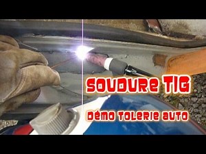 Démonstration soudure TIG sur carrosserie auto