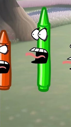 The story of the green crayon 🖊️ #animation #funny #cartoon