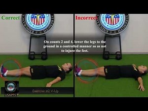 CONDITIONING DRILL 1 EXERCISE 2: V-UP