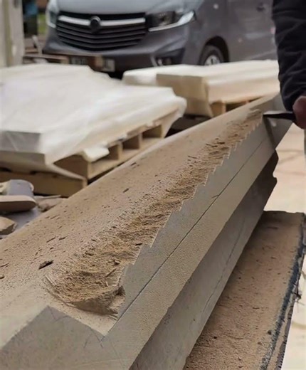 Limestone fabrication by hand from newspace hospitality