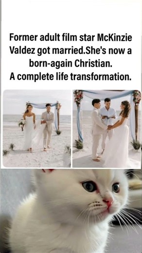 Former adult film star turned born-again Christian McKinzie Valdez is married. ❤️💍