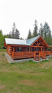 Affordable One-Story Log Home Ranch Style For $40,000! | My Log Homes