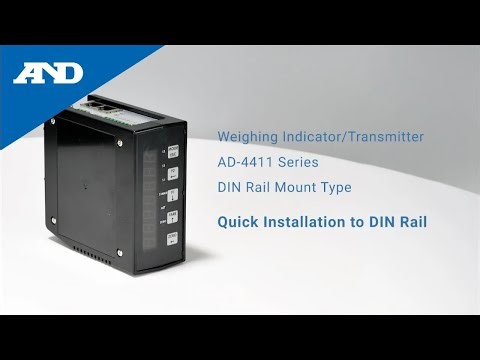 Quick Installation of AD-4411 Series Weighing Indicator/Transmitter DIN Rail Mount Type