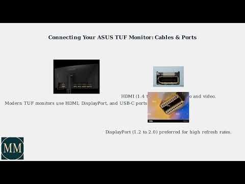 How to Connect ASUS TUF Monitor to PC – Cables, Ports & Drivers