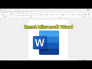 How To Reset Microsoft Word To Default Settings (2025)