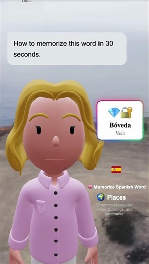 💎🔐 Bóveda (Vault) – Learn Spanish word in 30s