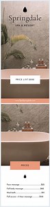 Spa Price List Template