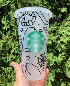 Personalized Spooky Starbucks Cup | Halloween Venti Cold Cup - Etsy Schweiz