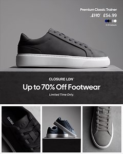 9.6K views | Up To 70% OFF Holiday Essentials ✈️ Including best selling utility and cargos, womens, footwear and more!   Buy Now, Pay Later  Next-Day Delivery Available  New Products Added Weekly | Closure London | Facebook