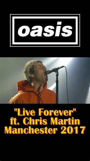 @geetarworld on Instagram: "Liam Gallagher and Chris Martin performed a surprise duet of Oasis' "Live Forever" at the One Love Manchester benefit concert on June 4, 2017. Backed by Coldplay at Old Trafford, the performance marked a reconciliation between the pair, with Liam having previously criticized Martin. #oasis #liveforever #liamgallagher #coldplay #geetarworld"