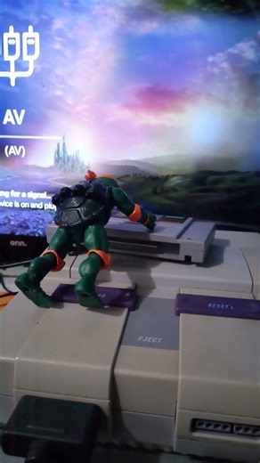 Retro TMNT stop motion #Michelangelo #SNES #retrogaming