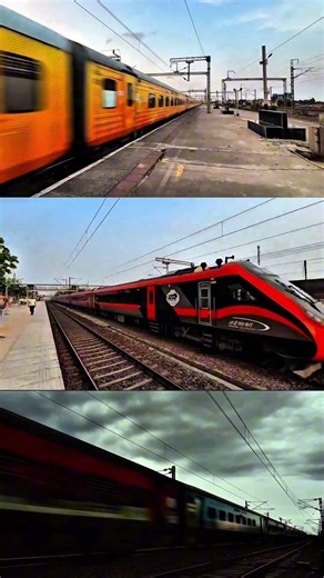 🚆WDG-4D vs WAP-7 vs Vande Bharat | 130 KMPH Moments⚡ | Indian Railways🔥#train#railway#indianrailways