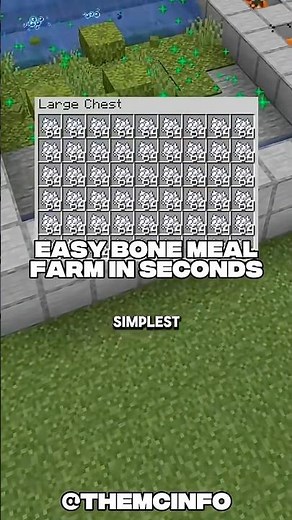 Simplest Bone Meal Farm for Beginners in #minecraft