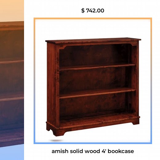 Let’s face it: clutter is sooo last season. 😅 Meet your new favorite piece—the Amish Solid Wood 4' Bookcase! 📚✨ Handcrafted for elegance and durability, this stunning bookcase adds a touch of rustic charm to any room, while keeping your collection organized. With a rich, warm finish and robust construction, it's the perfect blend of style and functionality for your cozy reading nook or home office. 🏡❤️ Priced at just $742.00, it's not just a purchase; it’s an investment in your space! Hurry, 