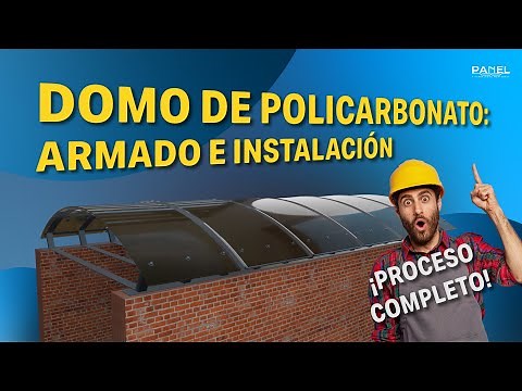 Domo de policarbonato: Armado e Instalación Desde Cero