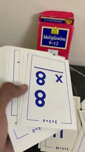 School Zone Multiplication 0-12 Flash Cards.
