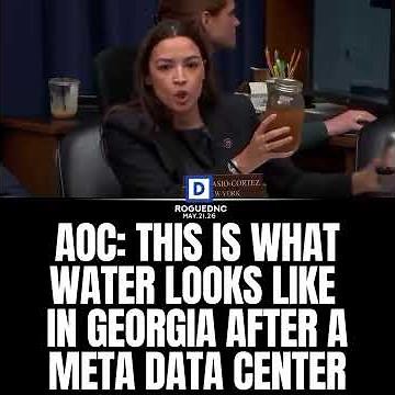 AOC GOES OFF Over Meta Water Contamination Scandal?! #AOC #Meta #Politics