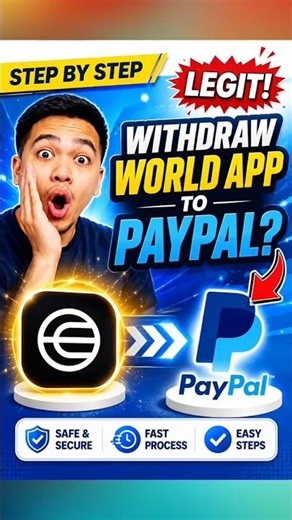 How to withdraw from world app to Paypa? #worldapp
