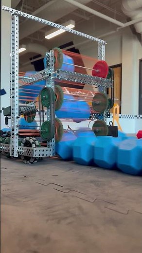 Vex v5 intake test - 20 blocks in 4 seconds 26989Z #vexrobotics #robotics #vexv5