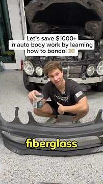 LET’S LEARN HOW TO BONDO TO REPAIR MY MERCEDES FIBERGLASS BUMPER!