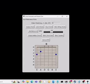 Guitar Chord Finder Software for Windows Practice Tool With Audio Metronome and Printable Chord Charts - Etsy