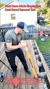 Deck Demo Made Simple: Fast Deck Board Removal Tool