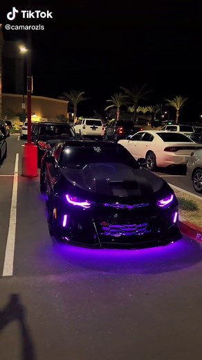 Purple Camaro ZL1 and LED Lights Showcase