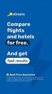 Get the lowest price on millions of flights and hotels in an instant. Best price guaranteed. | eDreams