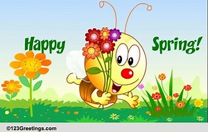 Cute Spring Wishes For A Friend.