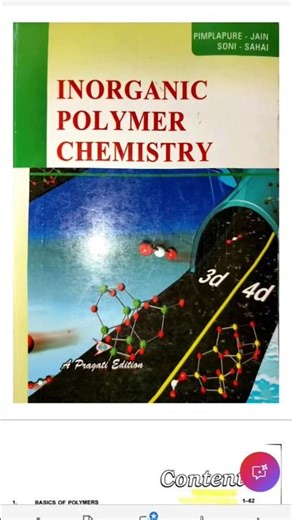 msc inorganic polymer chemistry book pragati publication #msc #chemistry #shorts #viral #trending