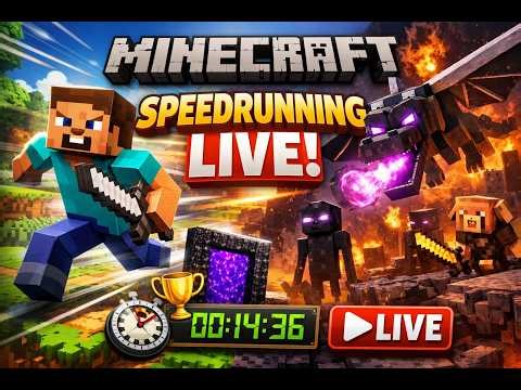 🎮 Minecraft Speedrun Live – Come Hang Out!