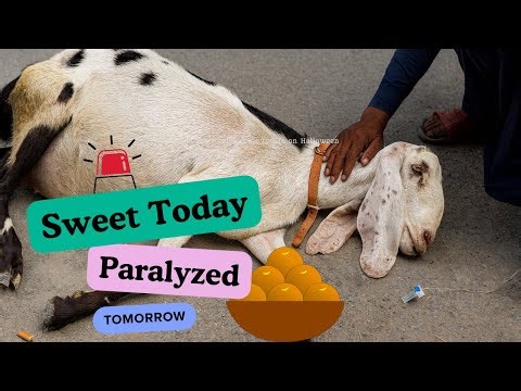Halwa That Paralyzed Her 😢 | Goat’s Shocking Reaction After Overeating Sweet!