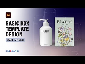 How to Basic Box Template design in Adobe Illustrator 2023 CC